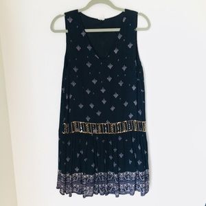 Printed Beaded Embellished Dress